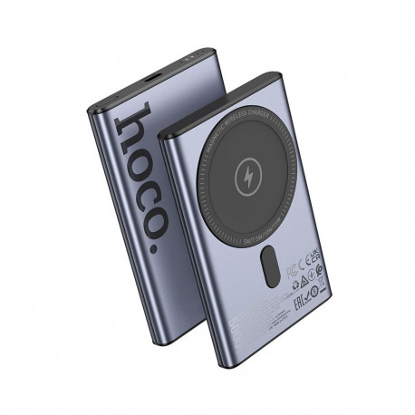 Powerbank compatible with MagSafe Hoco 5000 mAh QC PD 20W Q32 metal gray