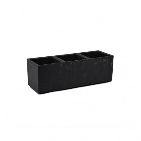 Karo lillepott plastikust 90x30x30cm, must