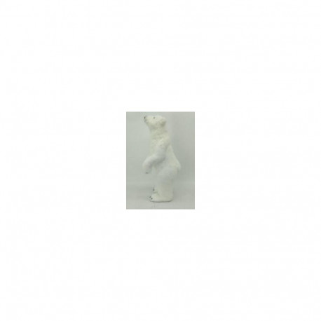 DECORATION FOR CHRISTMAS BEAR WHITE 63CM