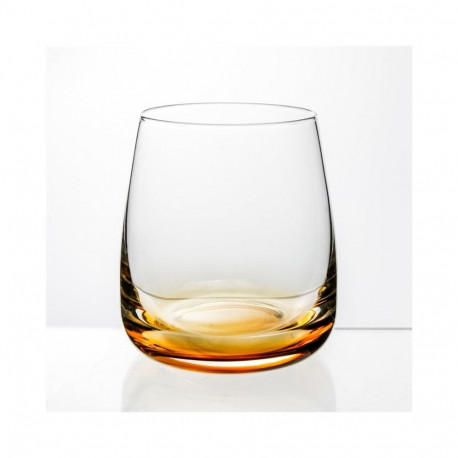 AMBER TUMBLE GLASS 6PCS