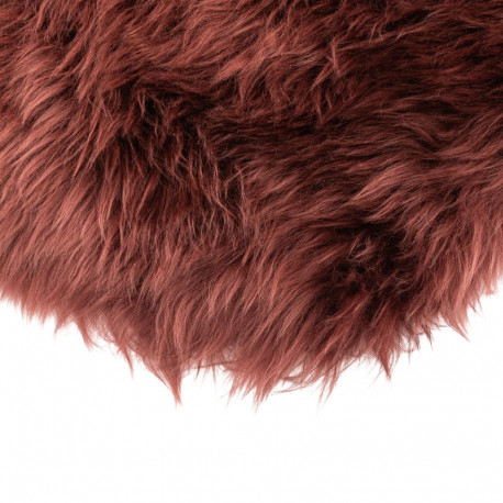 SHEEP FUR SHEEPSKIN RUG 60X90CM REDDISH