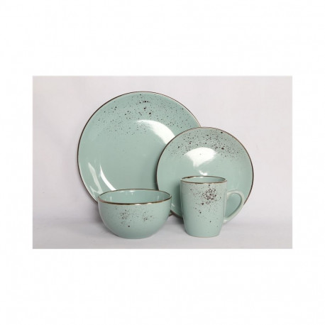 DINNER PLATE WITH SPECKLE MINT 27CM