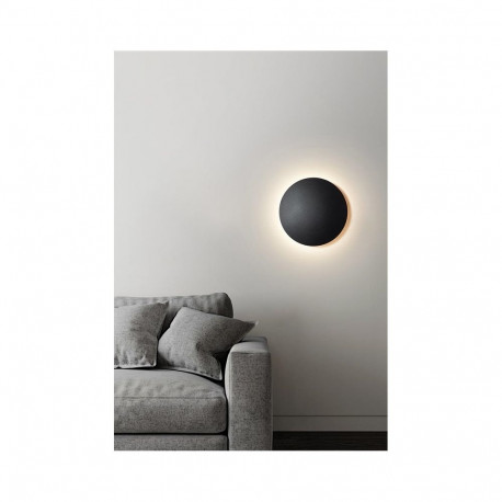 WALL LED LIGHT MUNA 4000K 15CM BLACK