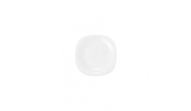 PLATE SQUARE 20.3CM WHITE