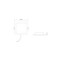 RECESSED LED LIGHT EPIRUS 6W SQUARE