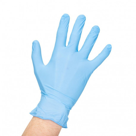 NITRILE GLOVES POWDER FREE M 100PCS