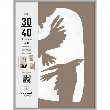 Nielsen Photo Frame 5430124 Super 8 Matt Silver 30x40 cm