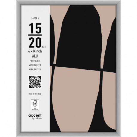 Nielsen Photo Frame 5417124 Super 8 Matt Silver 15x20 cm