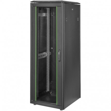 Digitus network cabinet Unique series - 600x600 mm (WxD) (black, 32 height units)