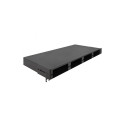 DeLOCK 19" LWL HD (High Density) patch panel 1 U (black, for HD cassettes or LWL adapter panels)