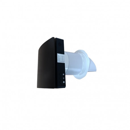 Recuperator for thin Wall, Single-Room upto 46m2, with CO2 Sensor, Wi-Fi, Tuya, black