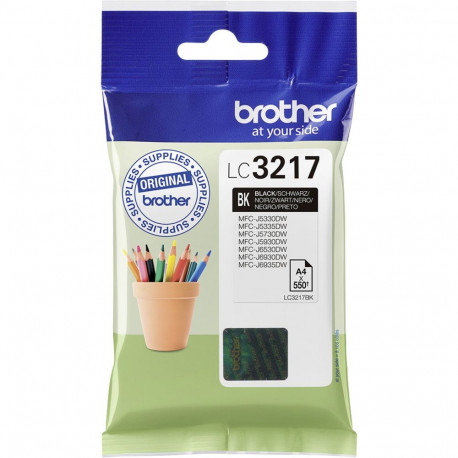 Brother LC3217BK tindikassett, must