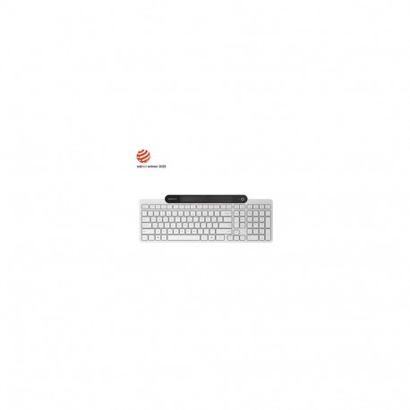Lenovo 800 Self-Charging Bluetooth Keyboard-US English  Keyboard  Bluetooth  US English  White