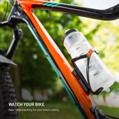Fixed jälitusseade Tag Bikee Find My toega, must