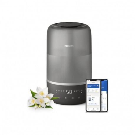 Philips õhuniisuti HU1510/03 Series 1000 19.6W 3L kuni 41m² ultraheli 275ml/hr, hall/hõbedane