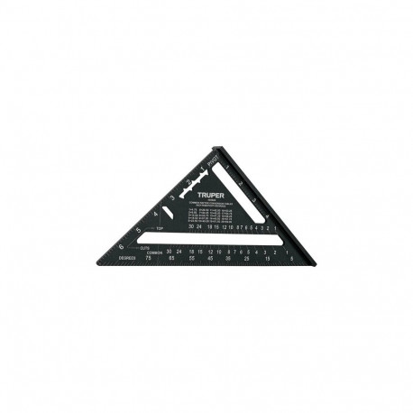 Truper alumiiniumist puusepa miiunurgik 7" (177 mm), must anodeeritud