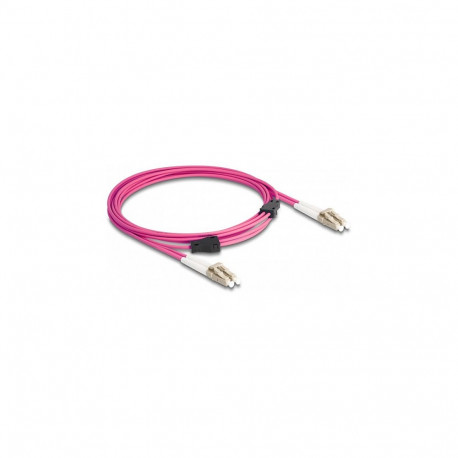 "Delock LWL Kabel mit Metallarmierung LC Duplex zu LC Duplex Multimode OM4 3 m"