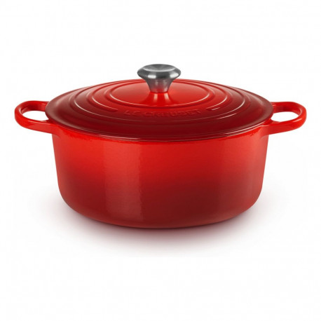 Le Creuset ümmargune hautamispott Signature 28cm, kirsipunane