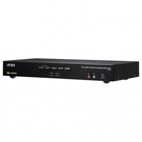 Aten KVM-lüliti CS1844 4-pordiline True 4K HDMI Dual-View heli ja USB 3.0 jaotur