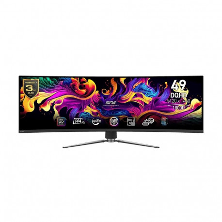 Monitor MPG 491CQP QD-OLED 49 inches/LED/QD-OLED/Curved/144Hz/Black