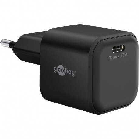 USB laadija 1 x USB-C PD, max. 20W, GaN, must