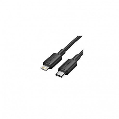 CABLE USB-C TO LIGHTNING/1M BLACK LAKBF VENTION