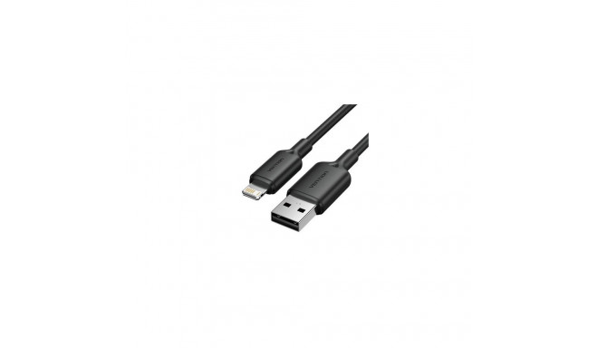 CABLE USB2.0 TO LIGHTNING/2M BLACK LAMBH VENTION
