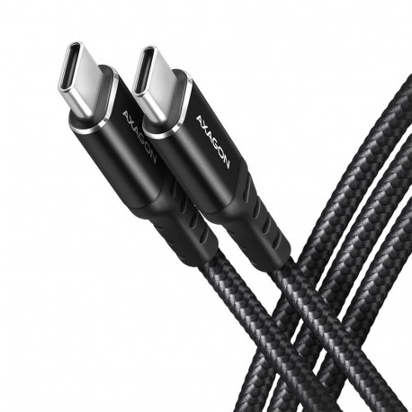 CABLE USB-C TO USB-C 1M 60W/HQ BLACK BUCM-CM10AB AXAGON