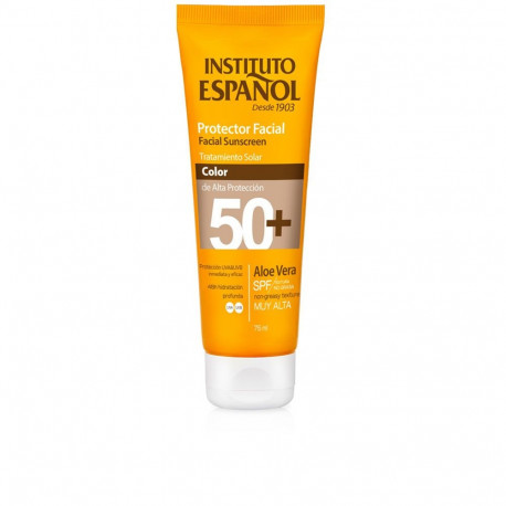 INSTITUTO ESPAÑOL PROTECTOR FACIAL ALOE VERA con color SPF50+ 75 ml