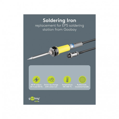 Goobay Tools Replacement Soldering Iron with Soldering Tip