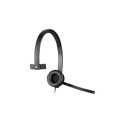 Headset - Logitech H570e UC Version Mono USB-A Headset With Noise-Canceling Technology Black