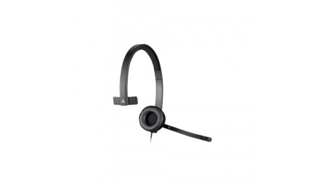 Headset - Logitech H570e UC Version Mono USB-A Headset With Noise-Canceling Technology Black