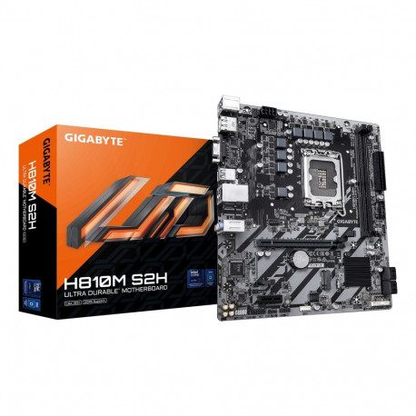 Motherboard - Gigabyte H810M S2H, Micro ATX, DDR5, 128GB, Black