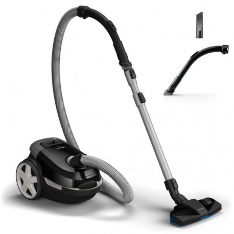 Vacuum Cleaner - Philips 3000 Series XD3112/09 900 W Cylinder Dry 3 L Dust Bag Black