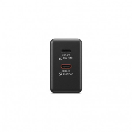 Adapter - Lenovo 40AW065BEU 65W Power Adapter With Dual USB Ports Black