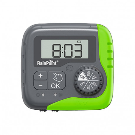 Garden Irrigation System - RainPoint IK15P Solar Irrigation Kit, 5W Solar Panel, 15 Plants, Black