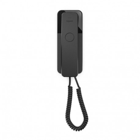 Corded Phone - GIGASET DESK 200 Compact Wall-Mountable Adjustable Ringtones Black