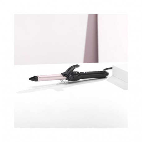 Hair Curler - BaByliss Pro C319E 19mm Barrel Adjustable Temp 150-180°C Black/Pink