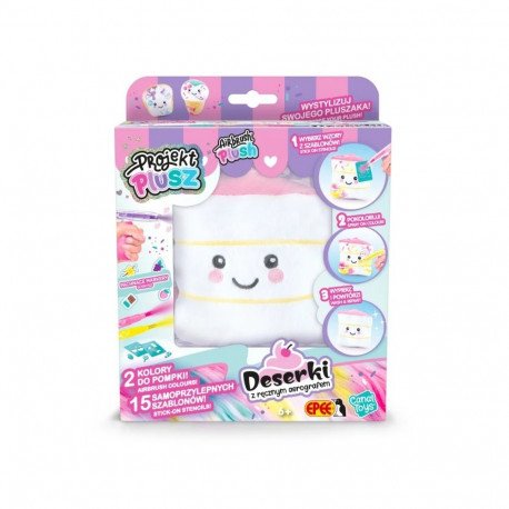 Projekt plusz deserki - kreatywny zestaw z ręcznym aerografem, ciastuś