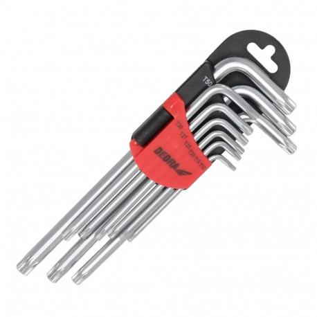 Torx-võtmete komplekt pikad T10-T50 9tk, CrV