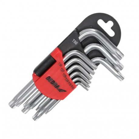 Torx-võtmete komplekt lühikesed t10-t50 9tk crv