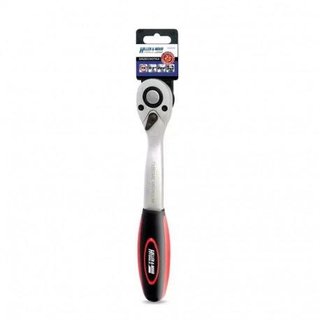 Grzechotka 1/2", 72t, crv 6140, odgięta dwu-mater.uchwyt