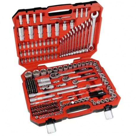 Padrunvõtmete komplekt CrV 216-osaline 17x1/2", 13x1/4", 8x3/8"