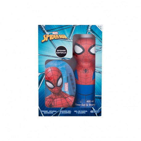Marvel Spiderman Set (400ml) (Shower Gel & Shampoo 2in1 400 ml + Sponge)
