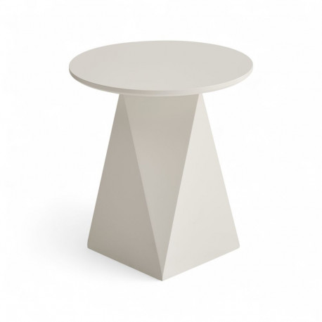 Diivanilaud AURA ø50 cm, kreemvalge