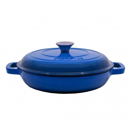 PAN GRILL WITH LID GRAND FEU BLUE D27CM