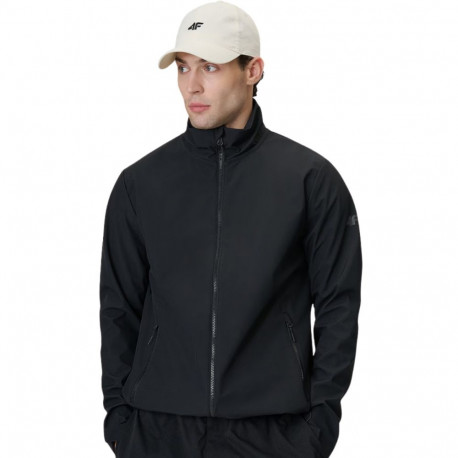 Kurtka męska softshell 4F M548 głęboka czerń 4FWSS26TSOFM548 20S S
