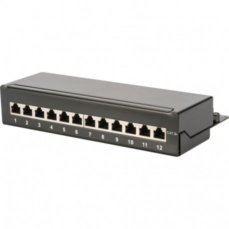 Patchpanel DN-91612SD-EA (schwarz, Desktop, Cat.6a)
