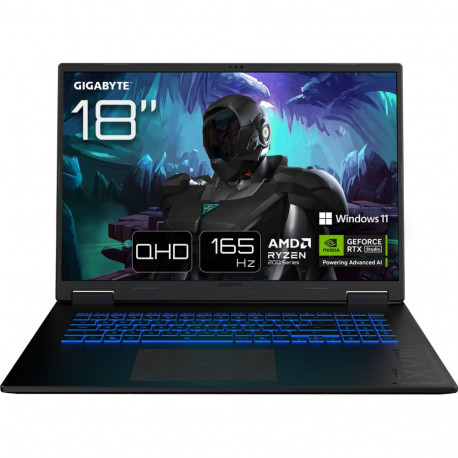 GigaByte GAMING A18 3WHK3DEC64SH (black, AMD Ryzen 7 260, NVIDIA GeForce RTX 5070, 32 GB DDR5, 1 TB 