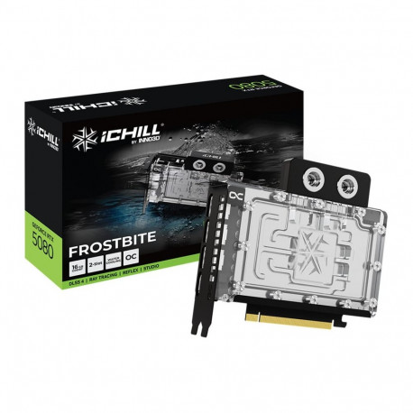 GeForce graafikakaart RTX 5080 ICHILL FROSTBITE DLSS 4, 3x DisplayPort, 1x HDMI 2.1